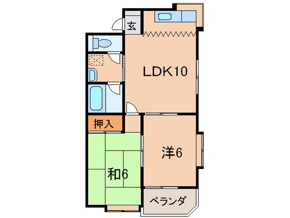 ムーニー駒方の物件間取画像